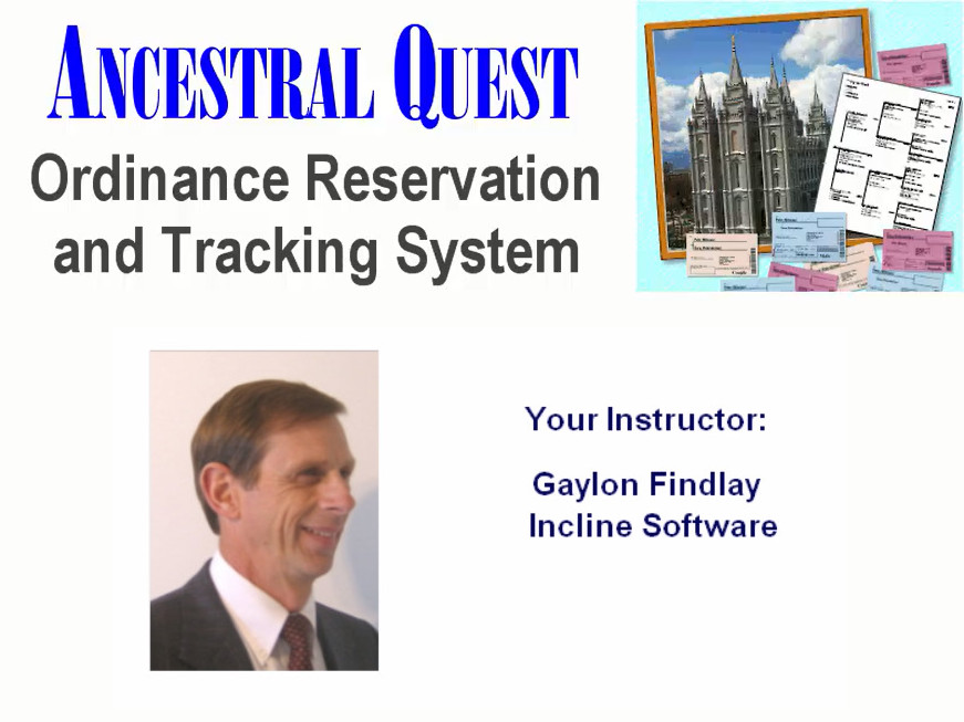 Ordinance Reservation and Tracking System Tutorial